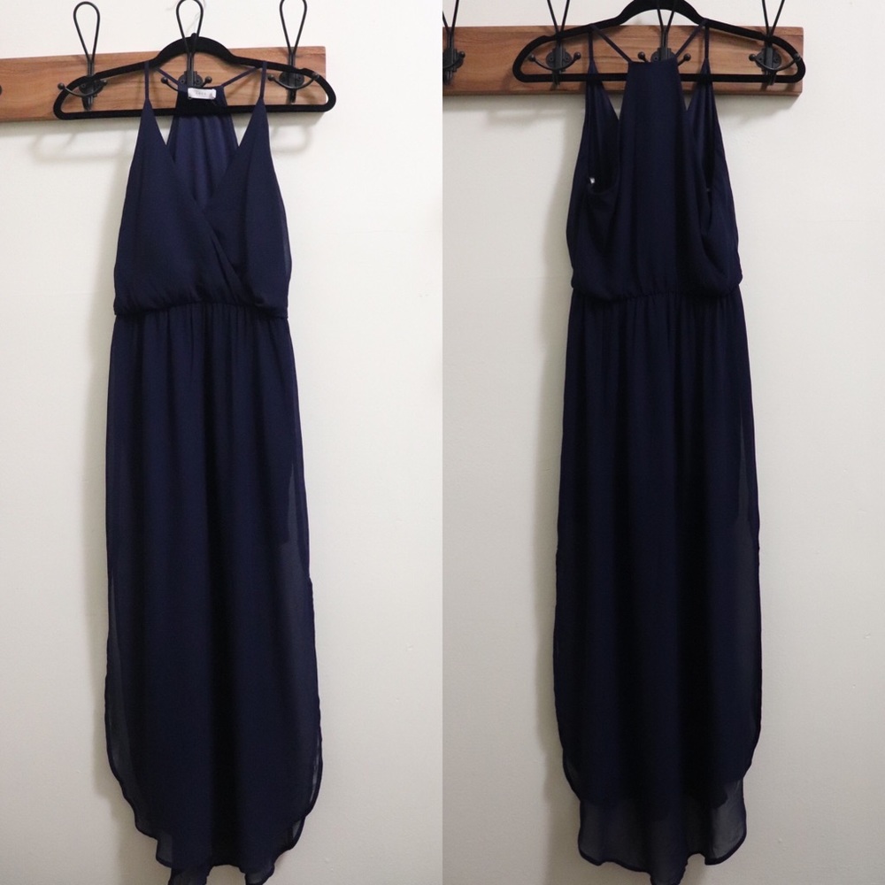 Lush Maxi dress with sheer layer